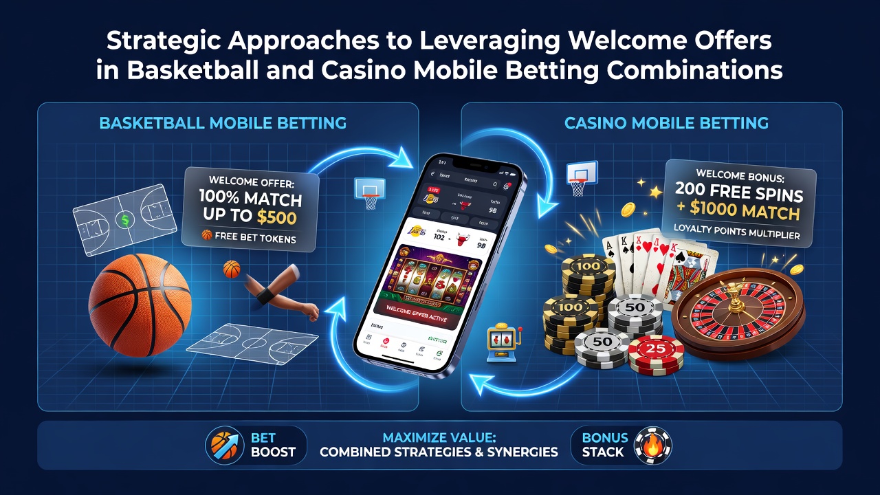 Mobile Wetten auf Basketball und Casino mit Willkommensangeboten